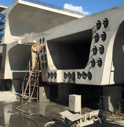 高台压浆料施工流程及注意事项